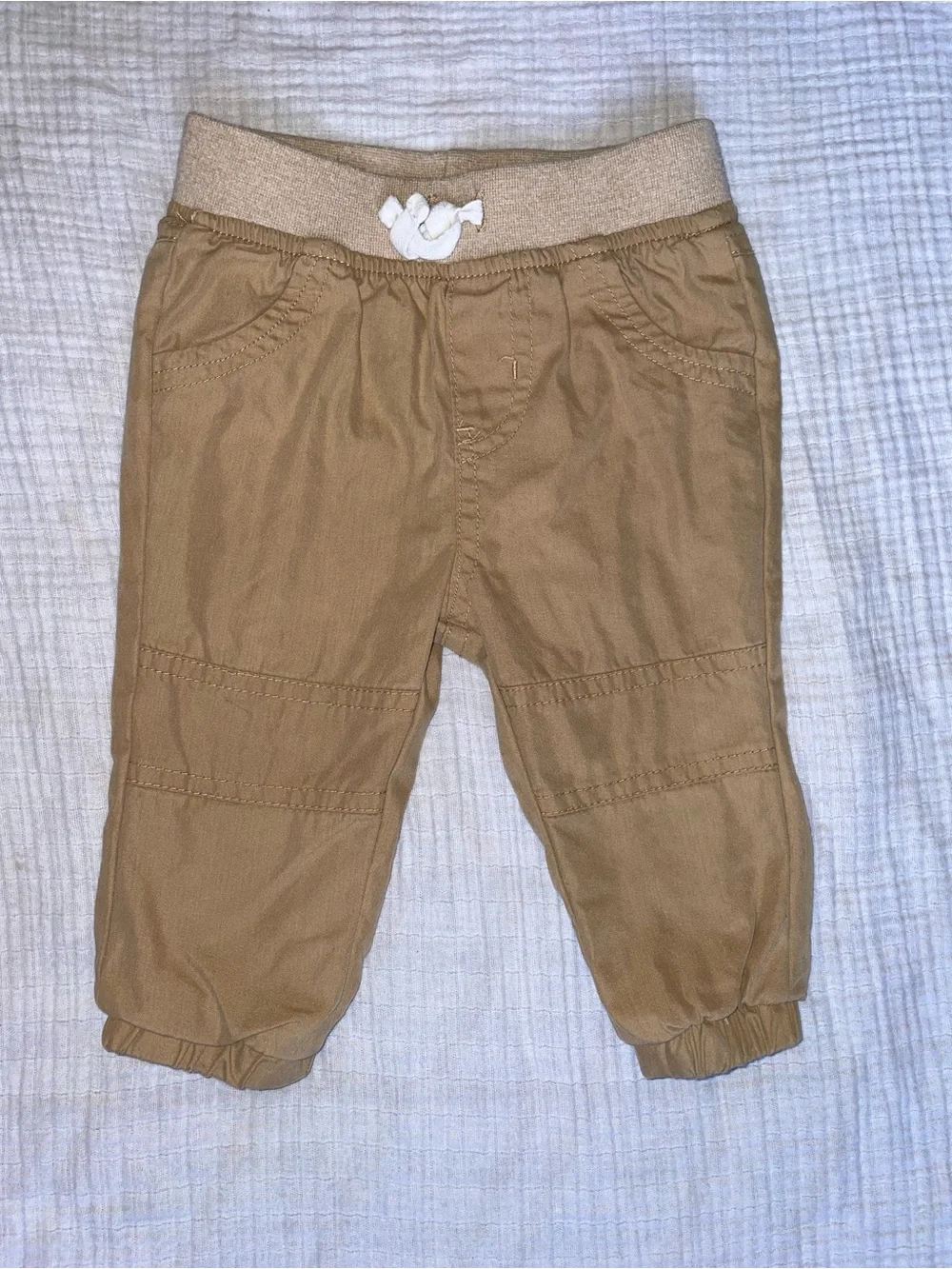 Cat & Jack Tan Elastic-Waist Jogger Pants